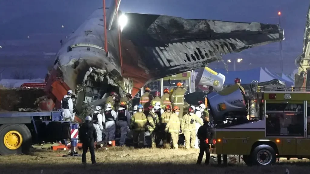 Accidente aéreo en Corea del Sur