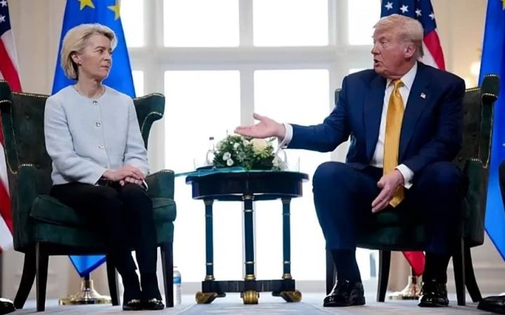 Donald Trump y Ursula von der Leyen